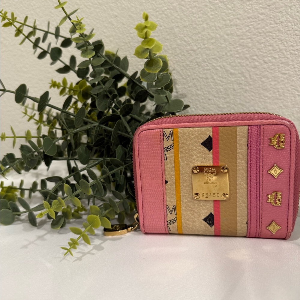 MCM Pink and Tan Women's Wallet